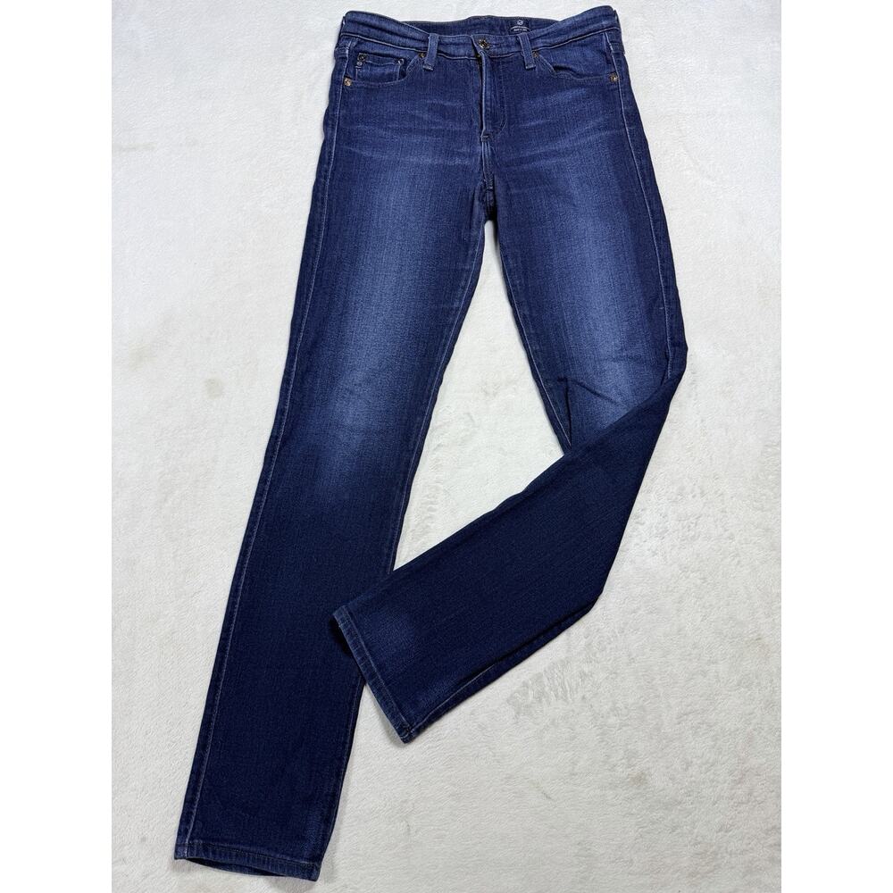 AG Adriano Goldschmied 28R x 31" Dark Wash Skinny Straight Leg Stretch Jeans